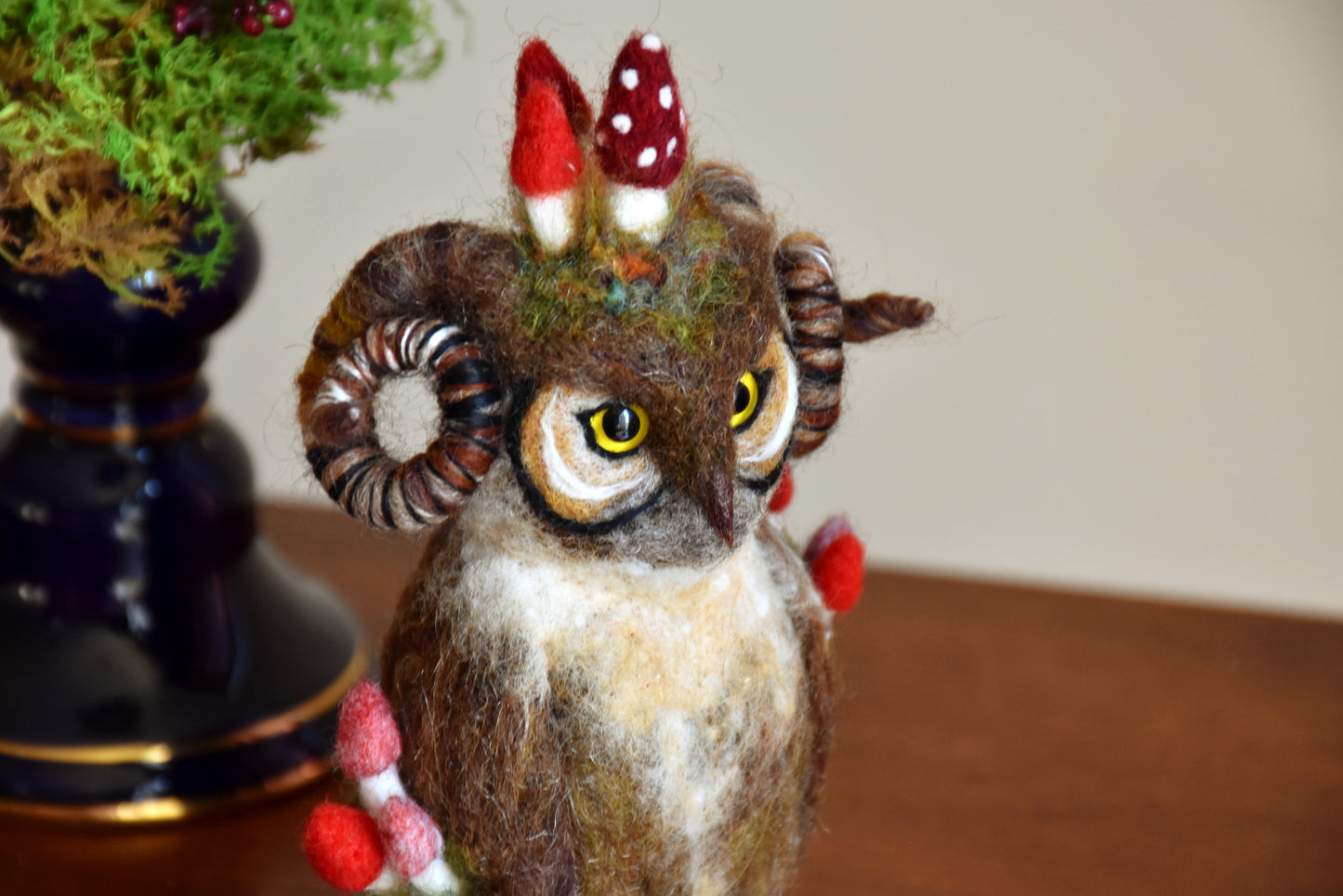 Needle Felted Little Mutant Owl