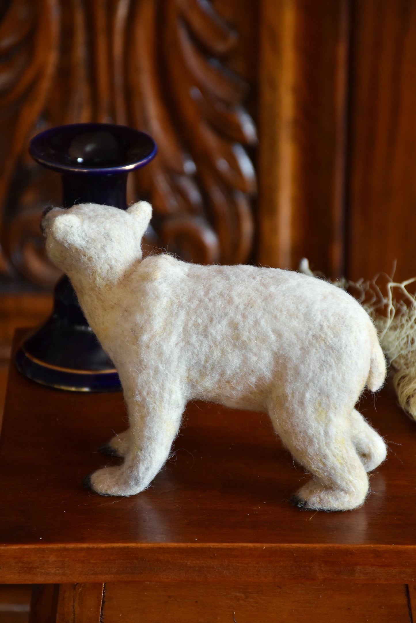 Needle Felted Baby Polar Bear