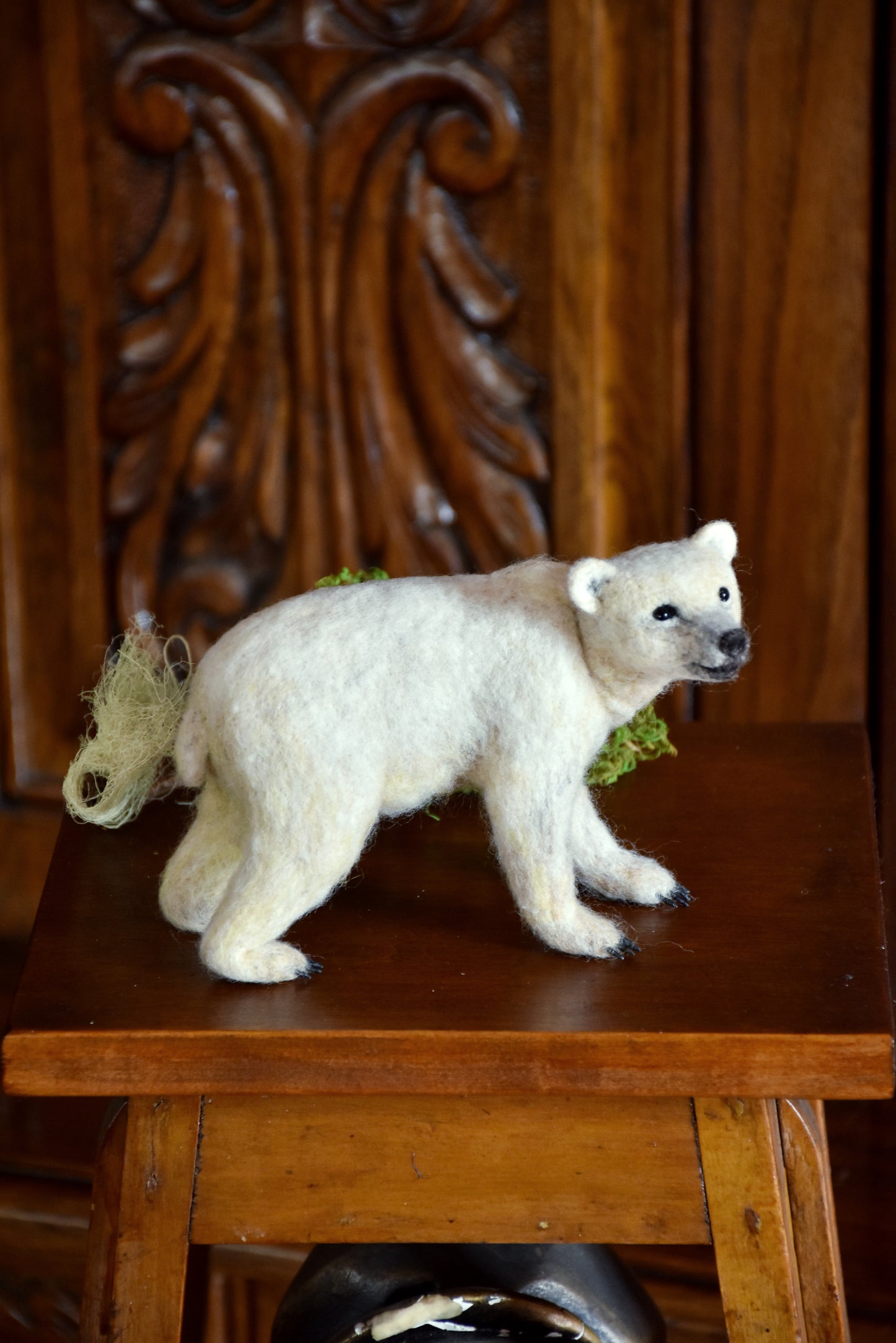 Needle Felted Baby Polar Bear
