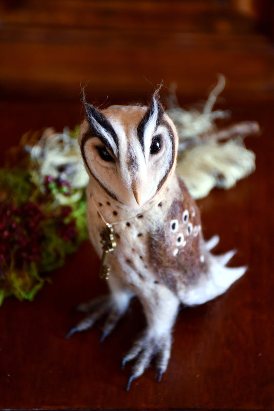 Needle Felted Friendly Owl