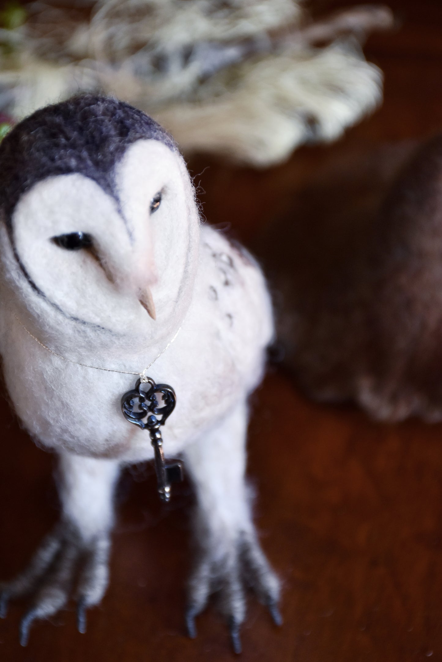 Needle Felted Barn Owl Witch