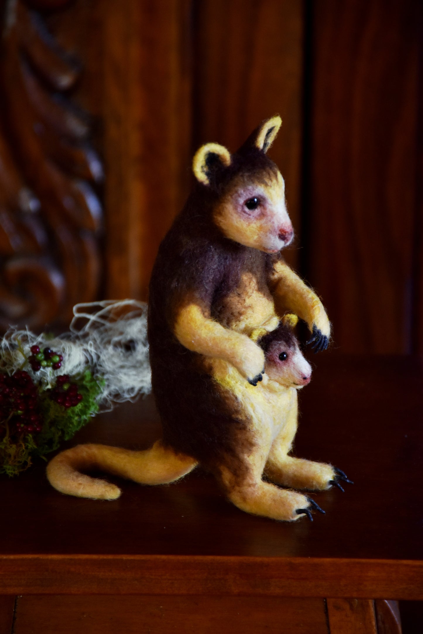 Needle Felted Matschies Tree Kangaroo