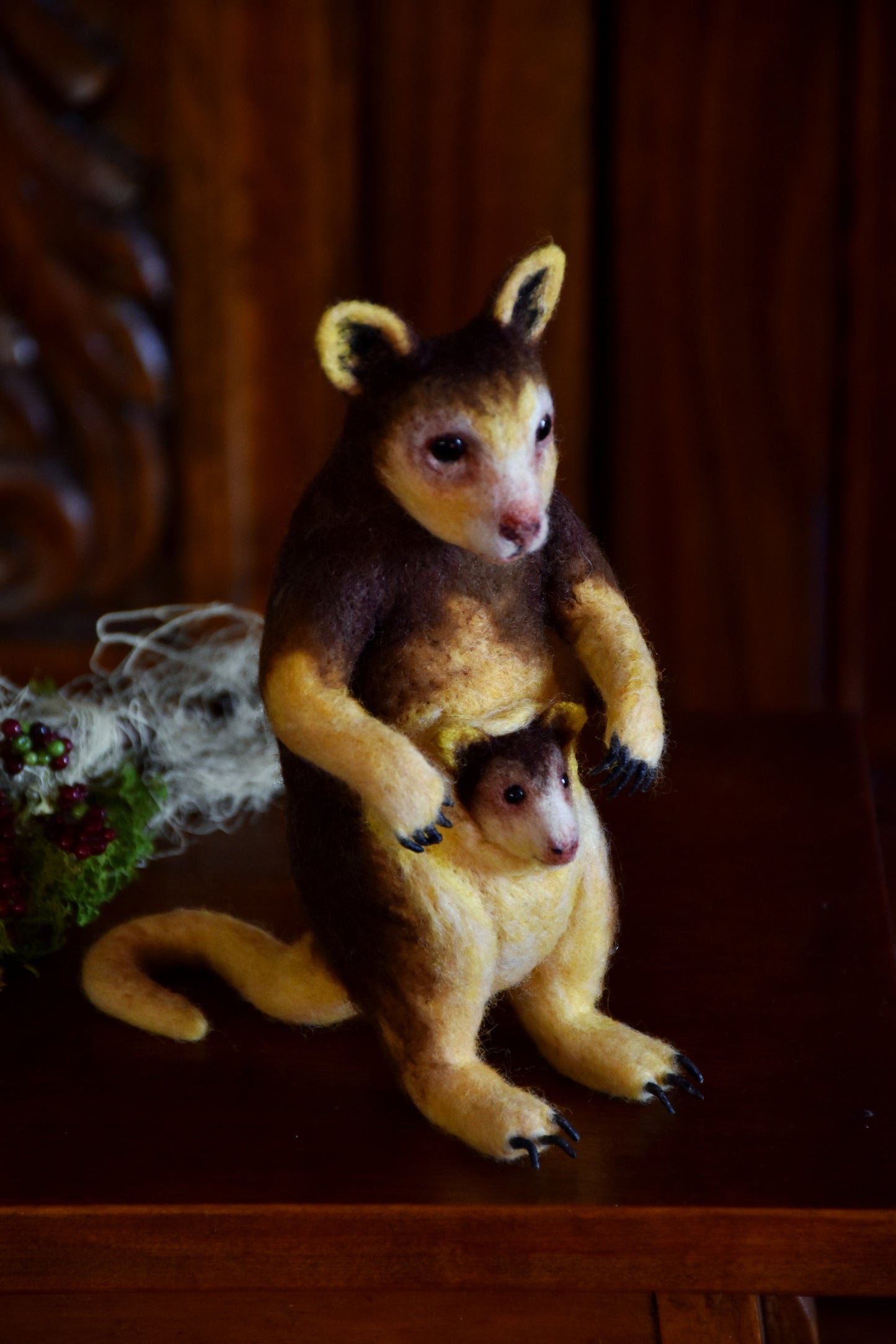 Needle Felted Matschies Tree Kangaroo