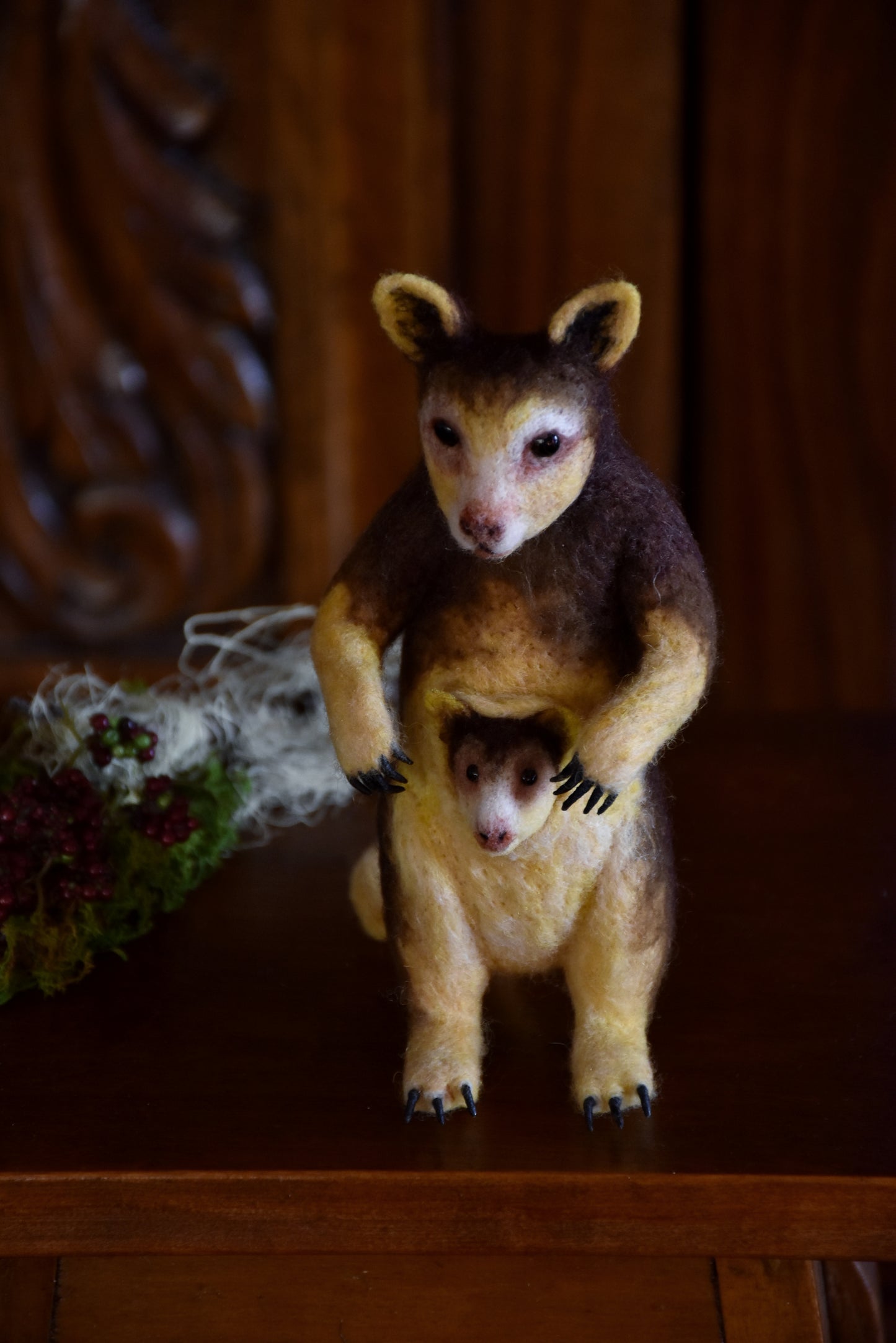Needle Felted Matschies Tree Kangaroo