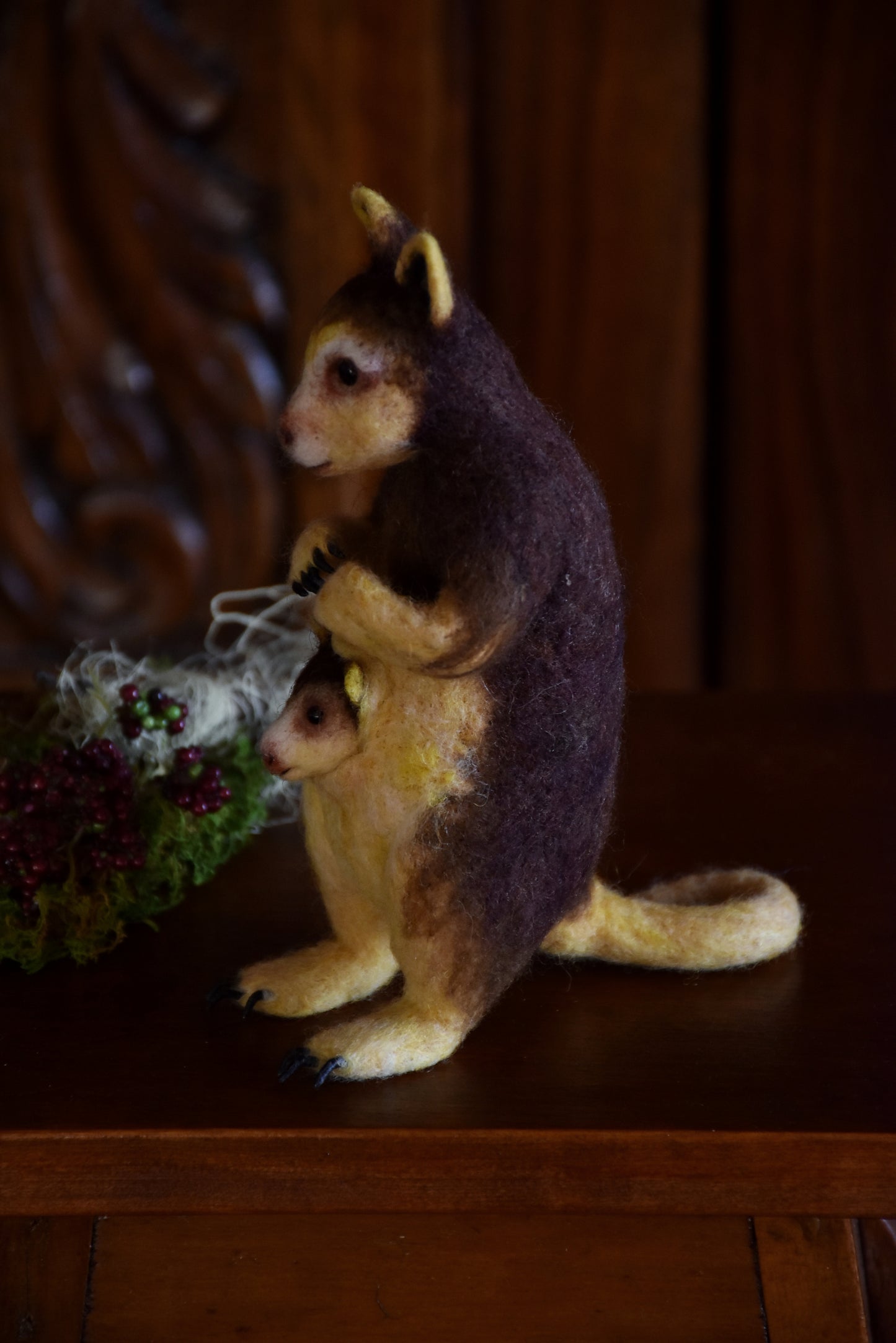 Needle Felted Matschies Tree Kangaroo