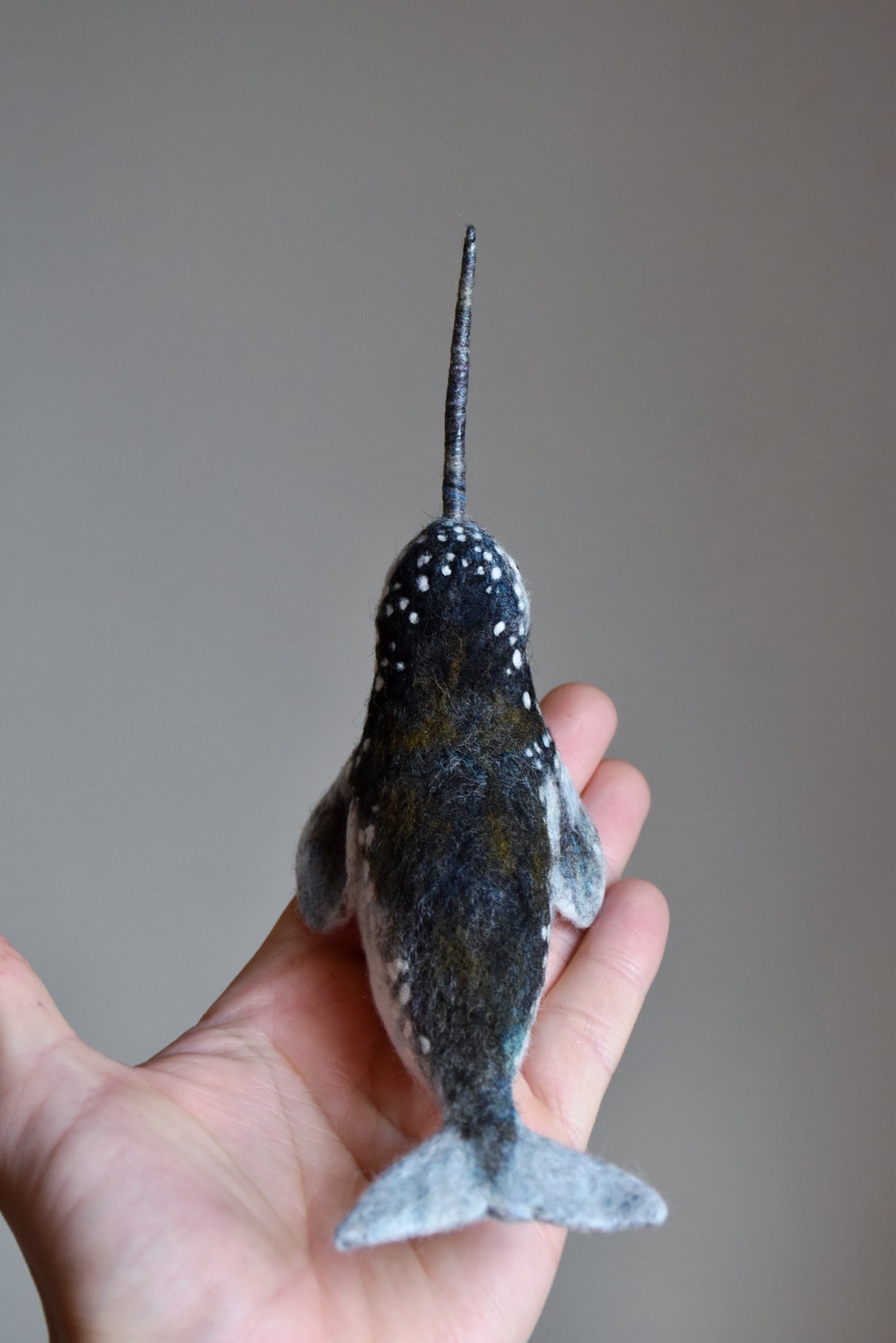 Needle Felted Narwhal