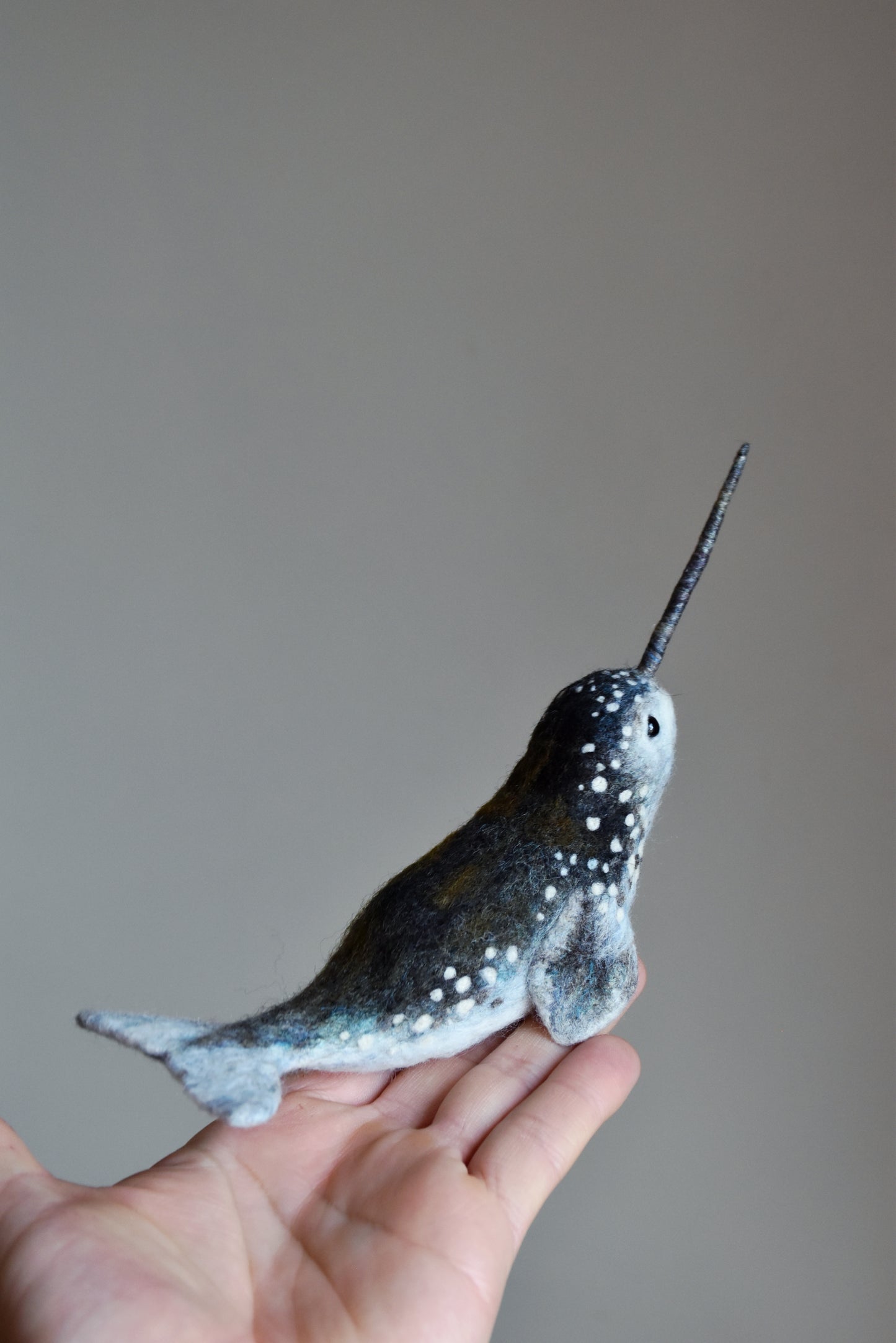 Needle Felted Narwhal