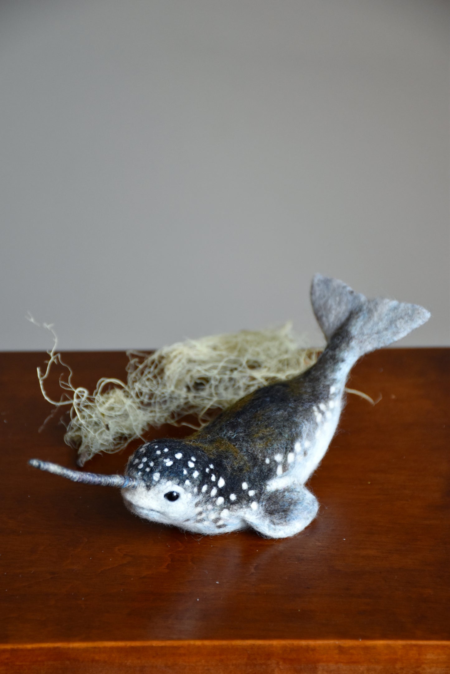 Needle Felted Narwhal