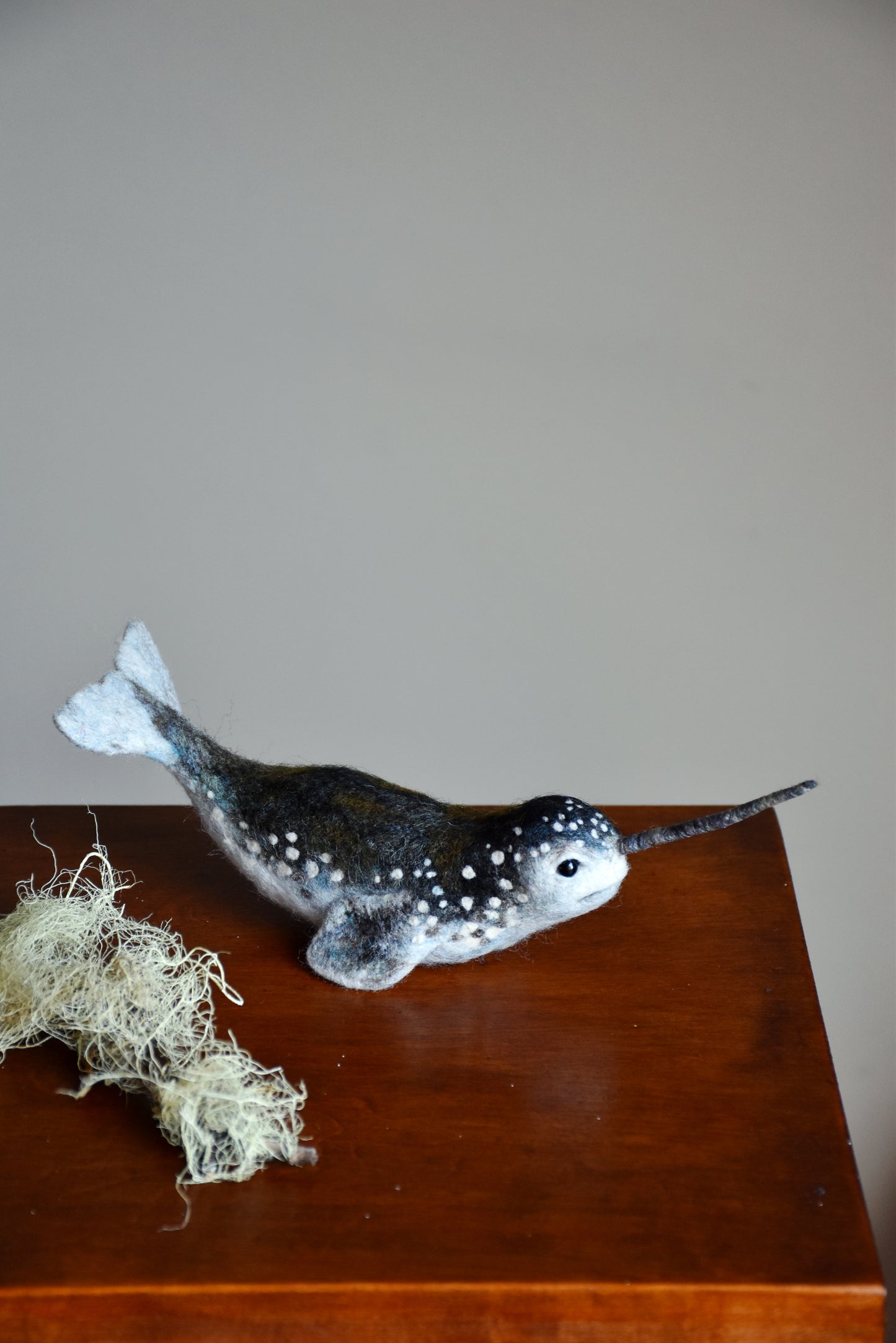 Needle Felted Narwhal