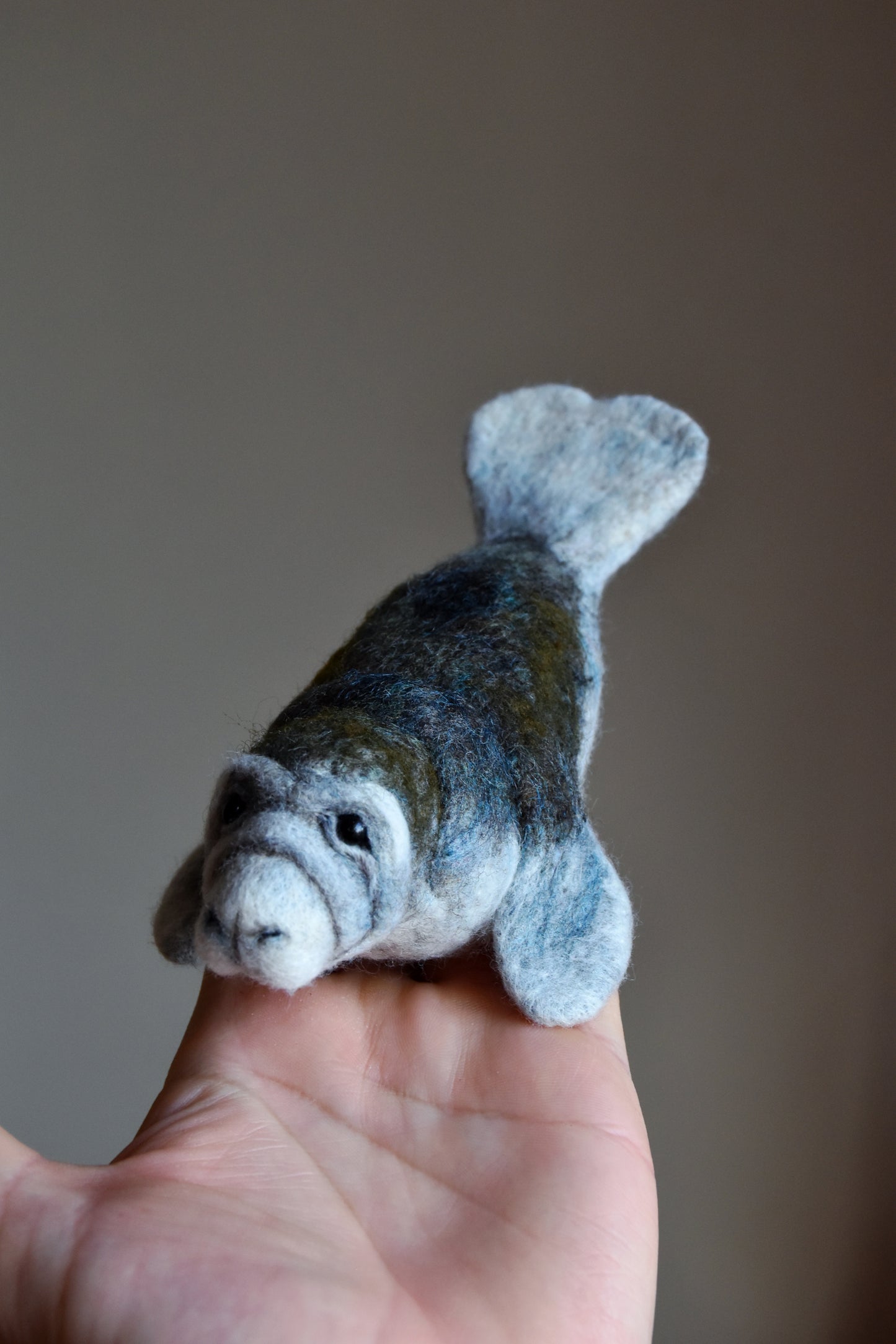 Needle Felted Manatee