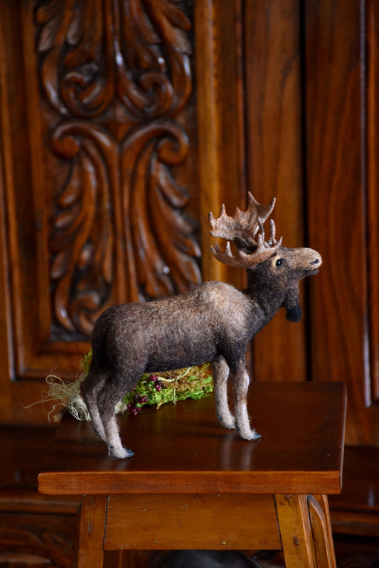 Needle Felted Moose