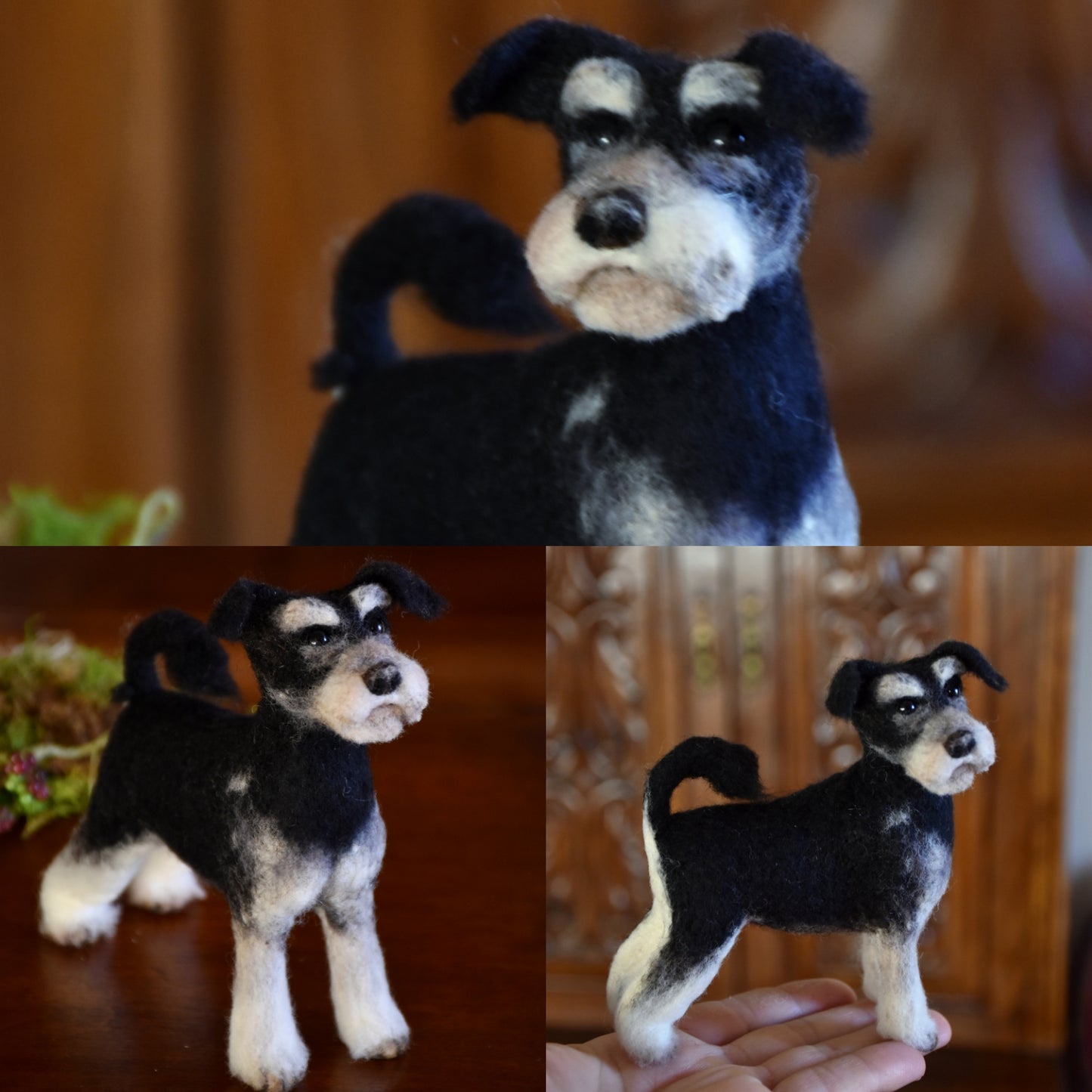 Needle Felted Schnauzer