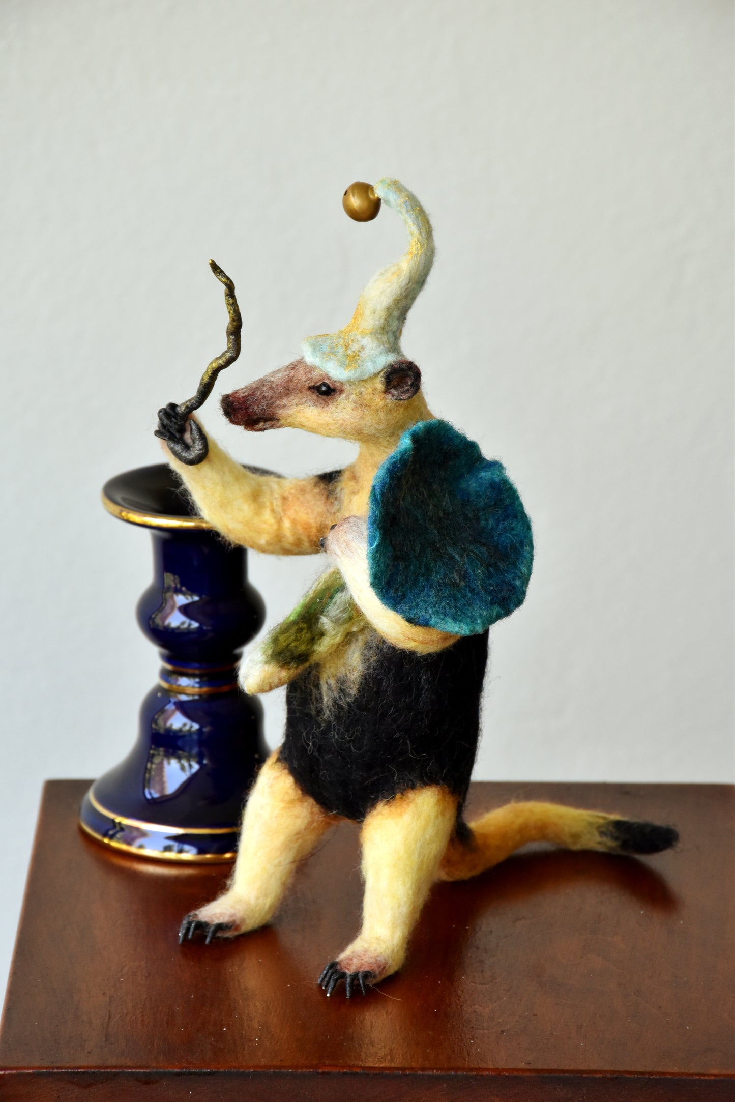 Needle Felted MagicianTamandua Anteater