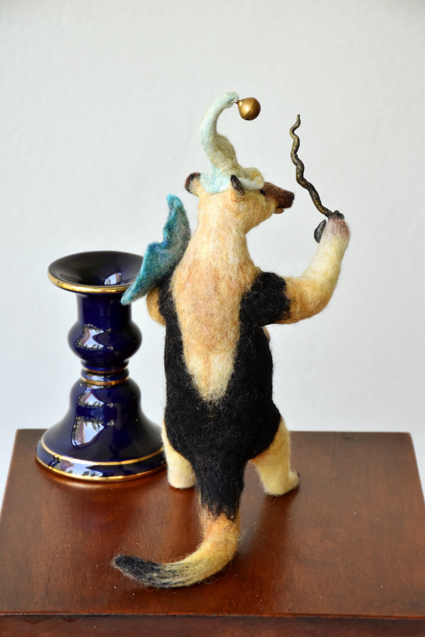 Needle Felted MagicianTamandua Anteater