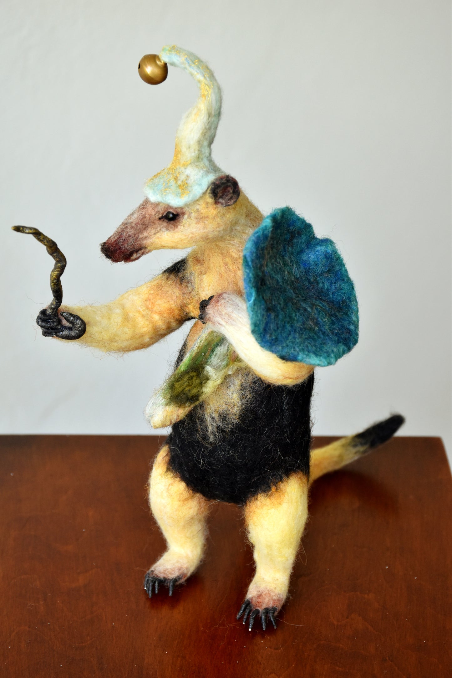Needle Felted MagicianTamandua Anteater