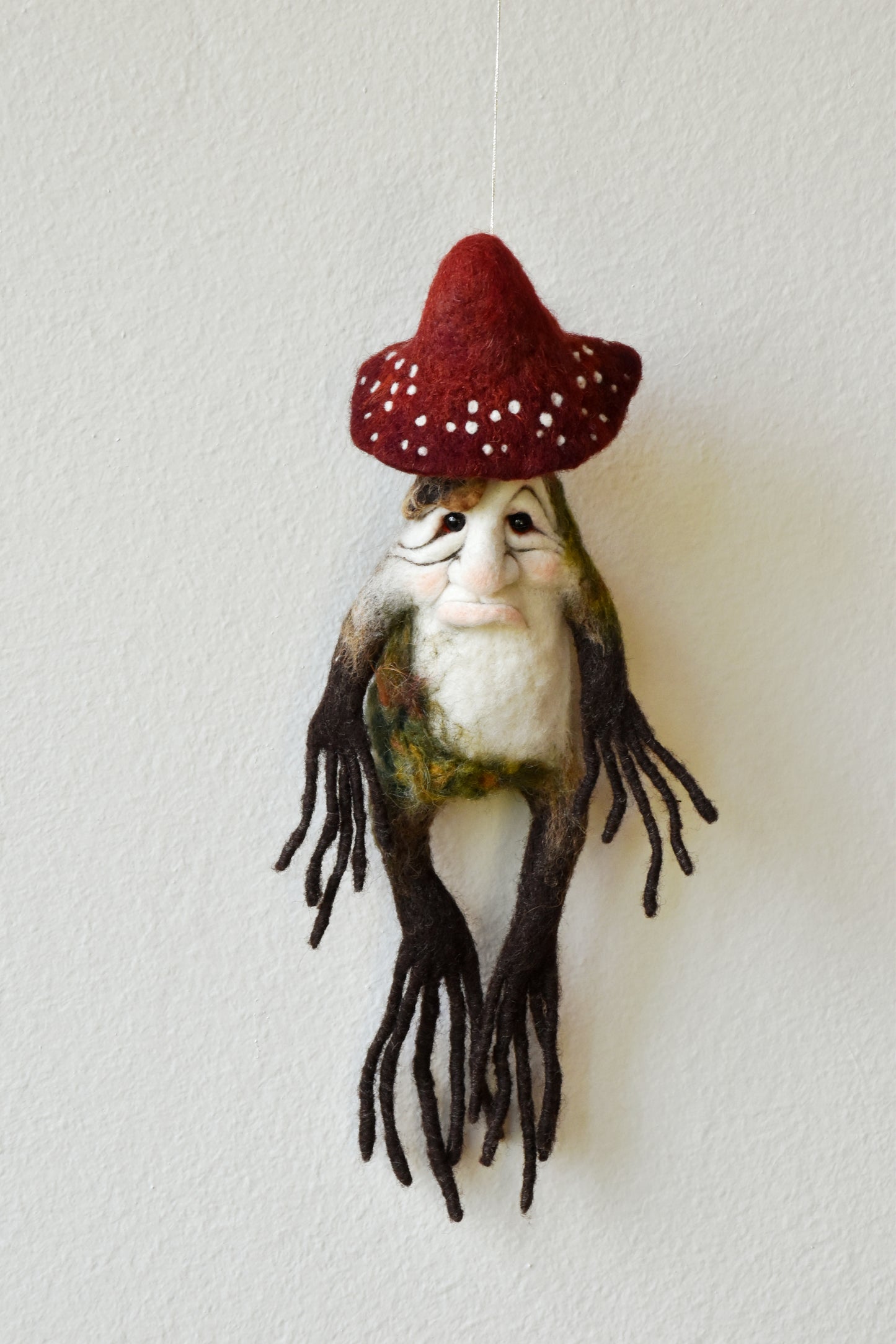Needle Felted  Creature Mandrake-Zoombie-Tuber-Mushroom