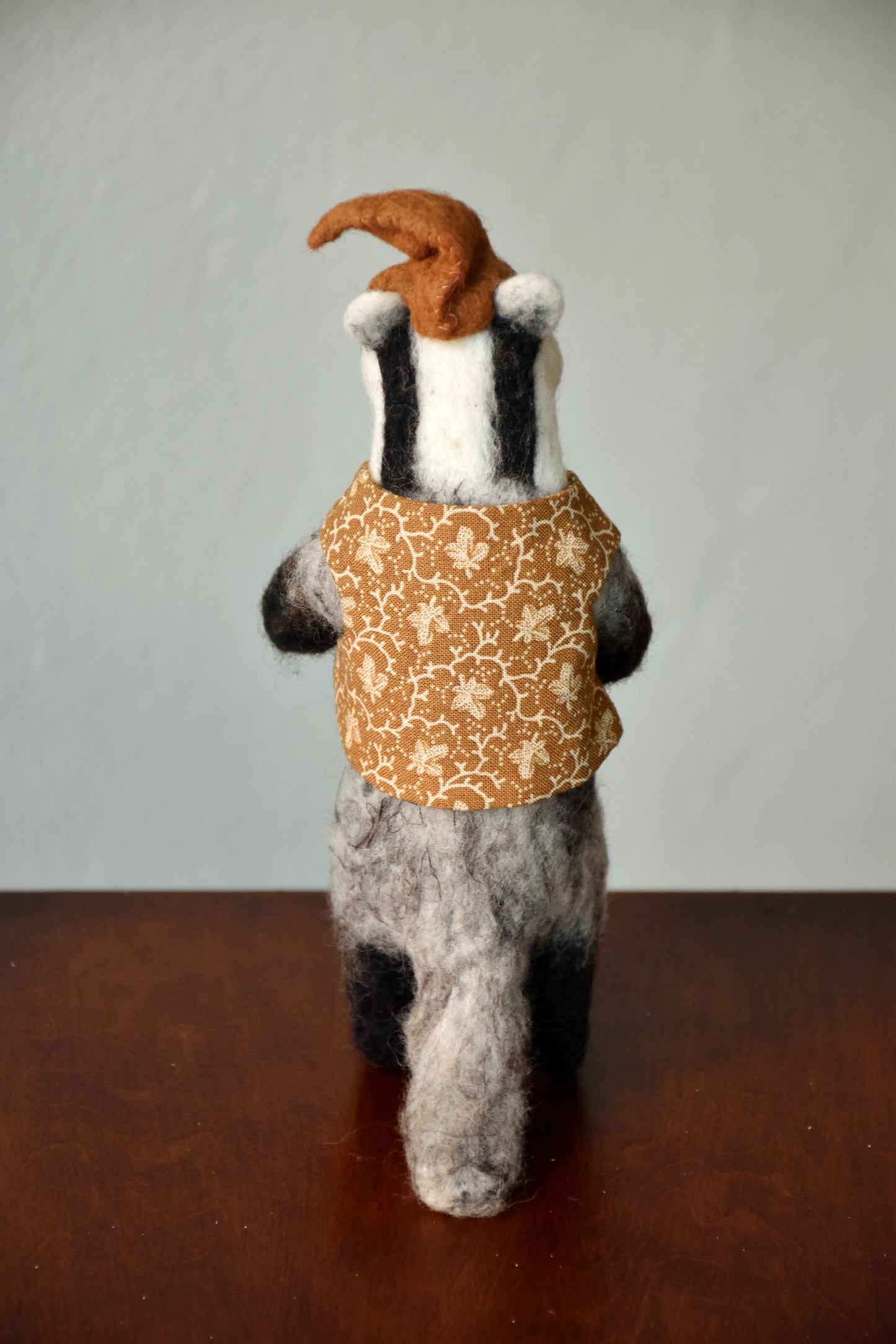 Needle Felted Wanderer Reader Badger