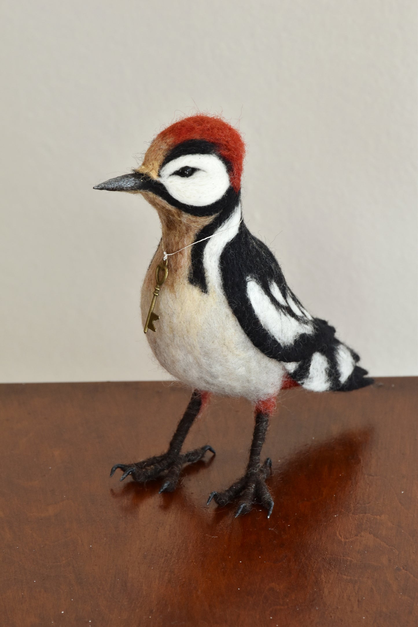 Needle Felted Great Woodpecker