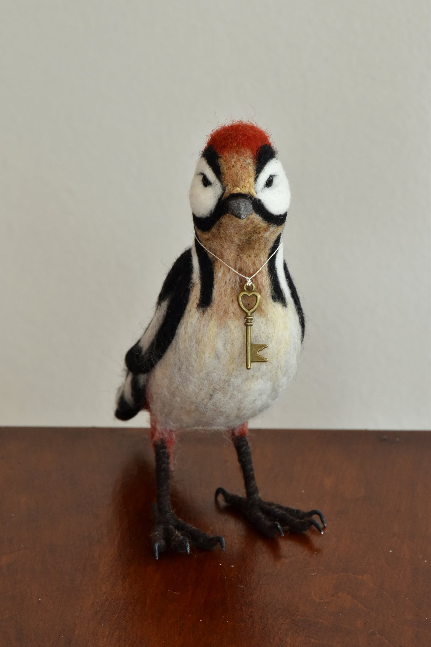 Needle Felted Great Woodpecker