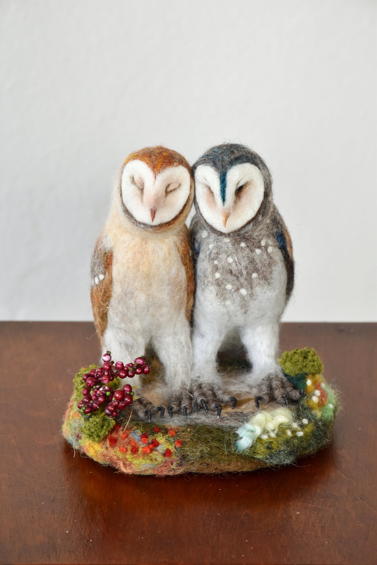Needle Felted Barn Owls Lovers