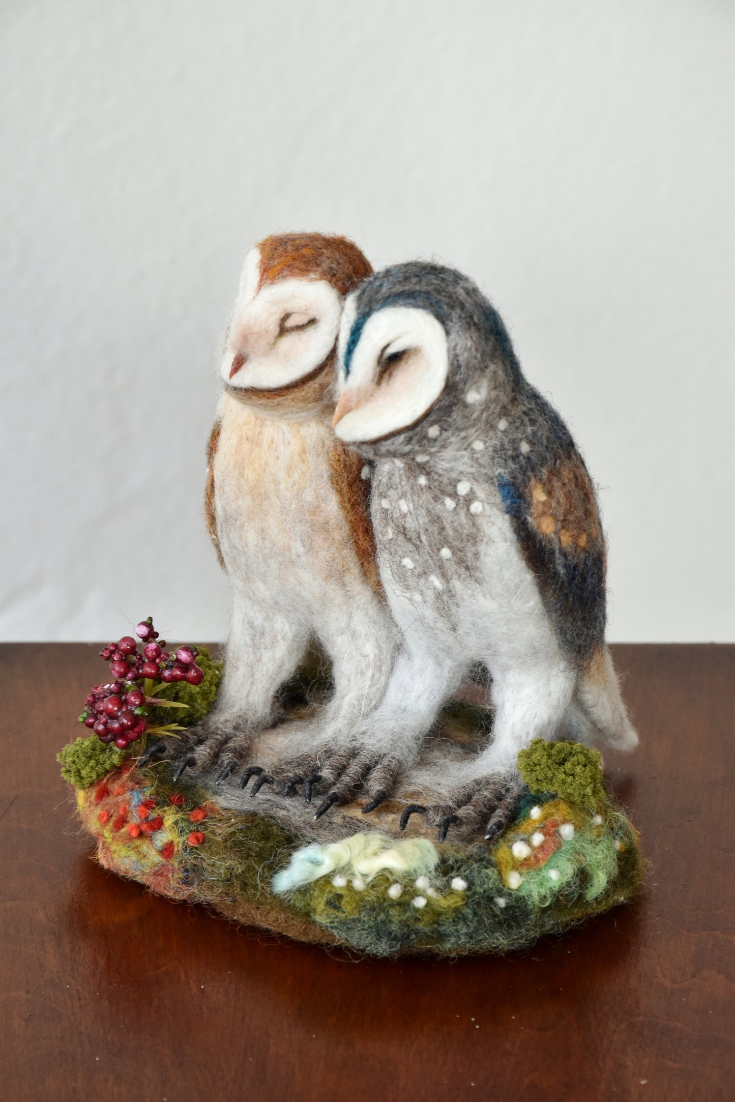 Needle Felted Barn Owls Lovers