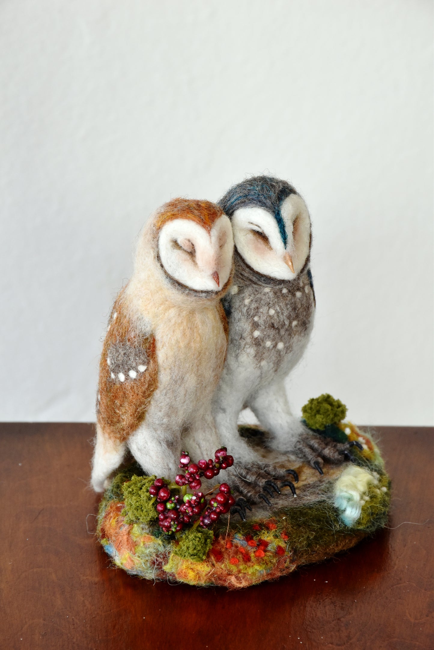 Needle Felted Barn Owls Lovers