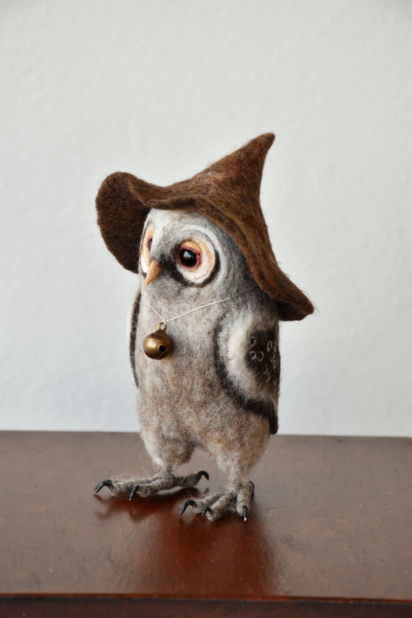 Needle Felted Little Witch Owl