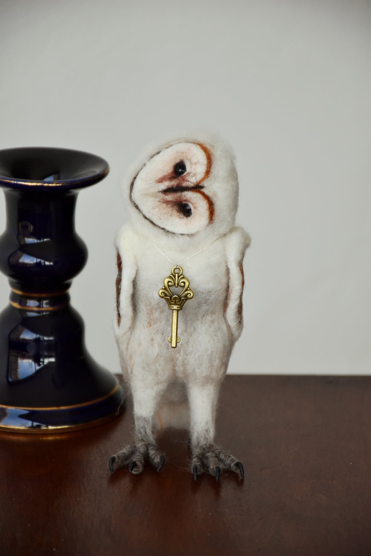 Needle Felted Baby Barn Owl