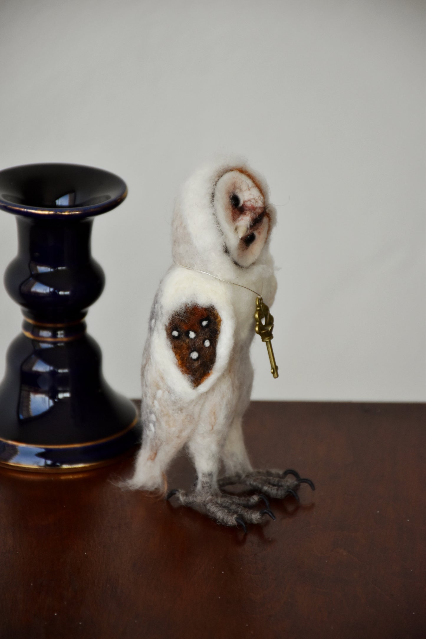 Needle Felted Baby Barn Owl