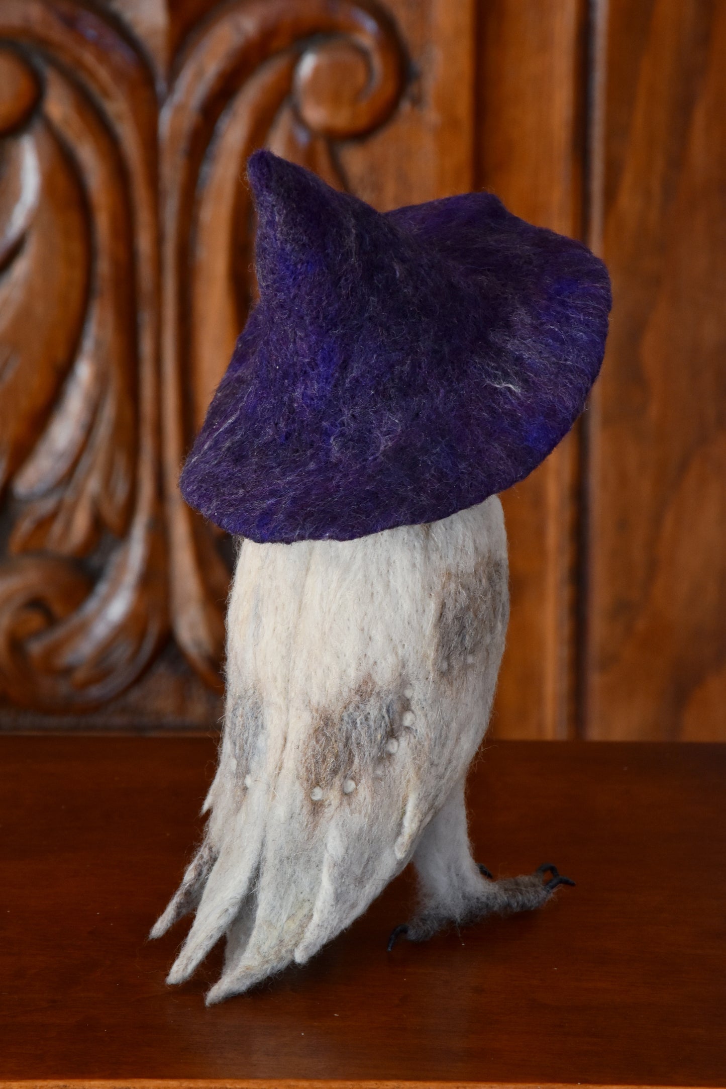 Needle Felted Barn Owl Witch