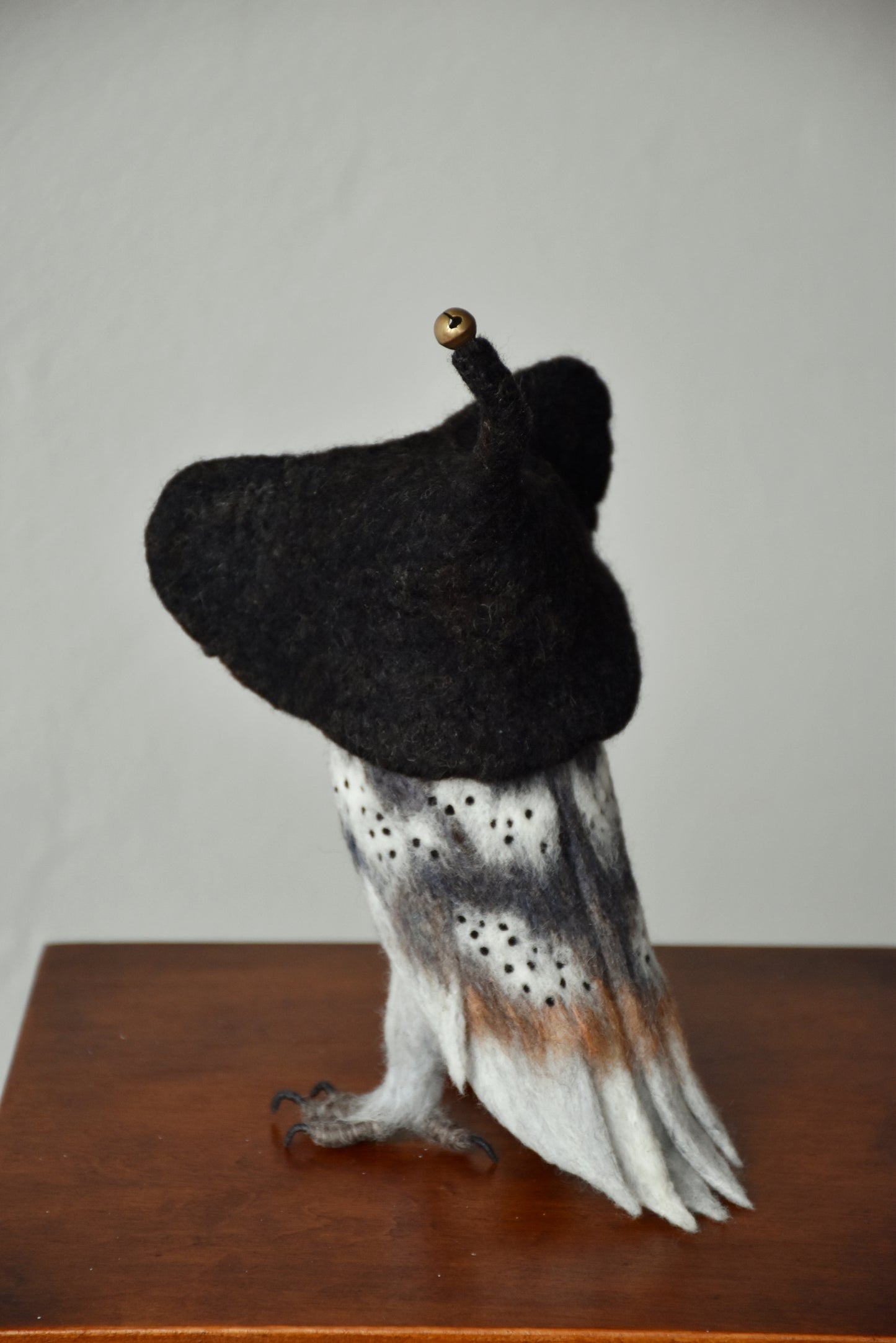 Needle Felted Barn Owl with Hat