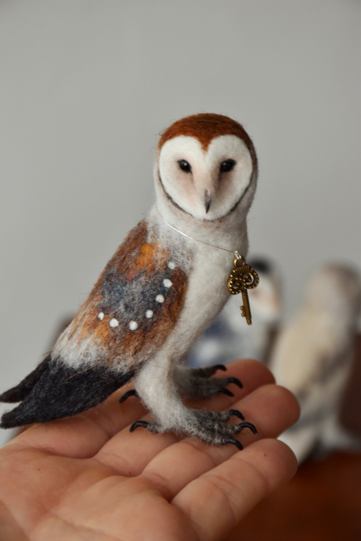 Needle Felted Barn Owls Pack