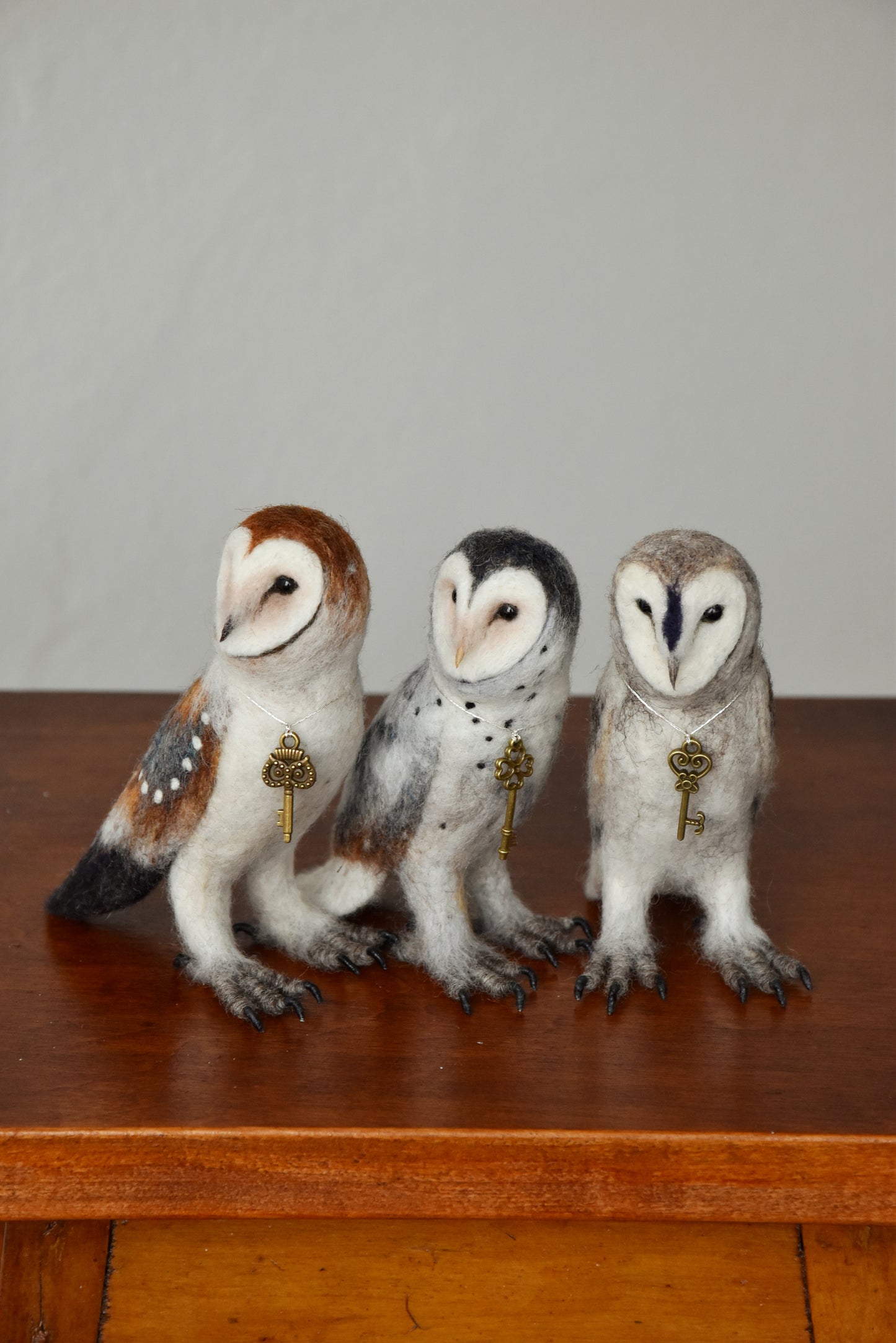 Needle Felted Barn Owls Pack