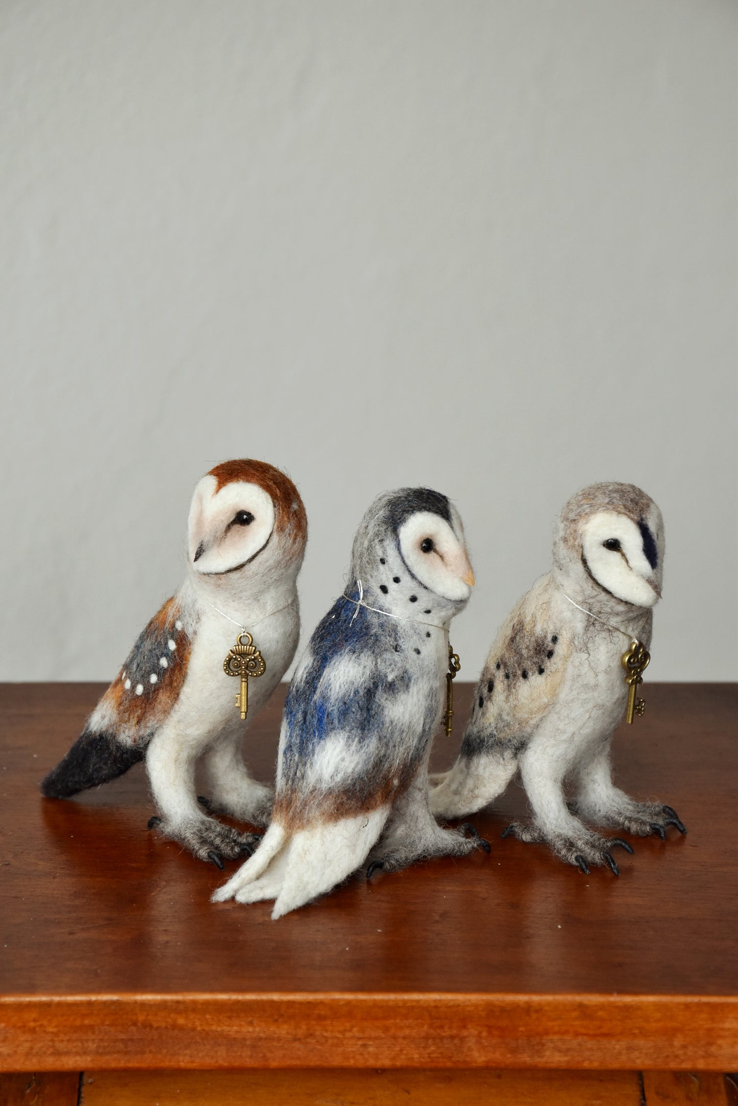 Needle Felted Barn Owls Pack