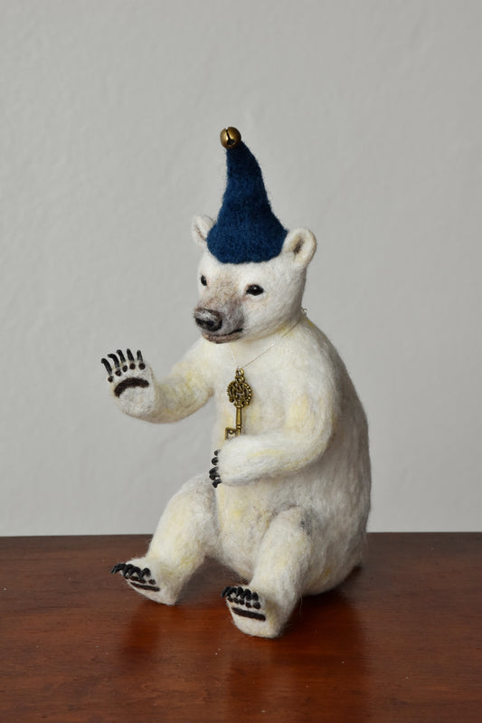 Needle Felted Bear (Polar)