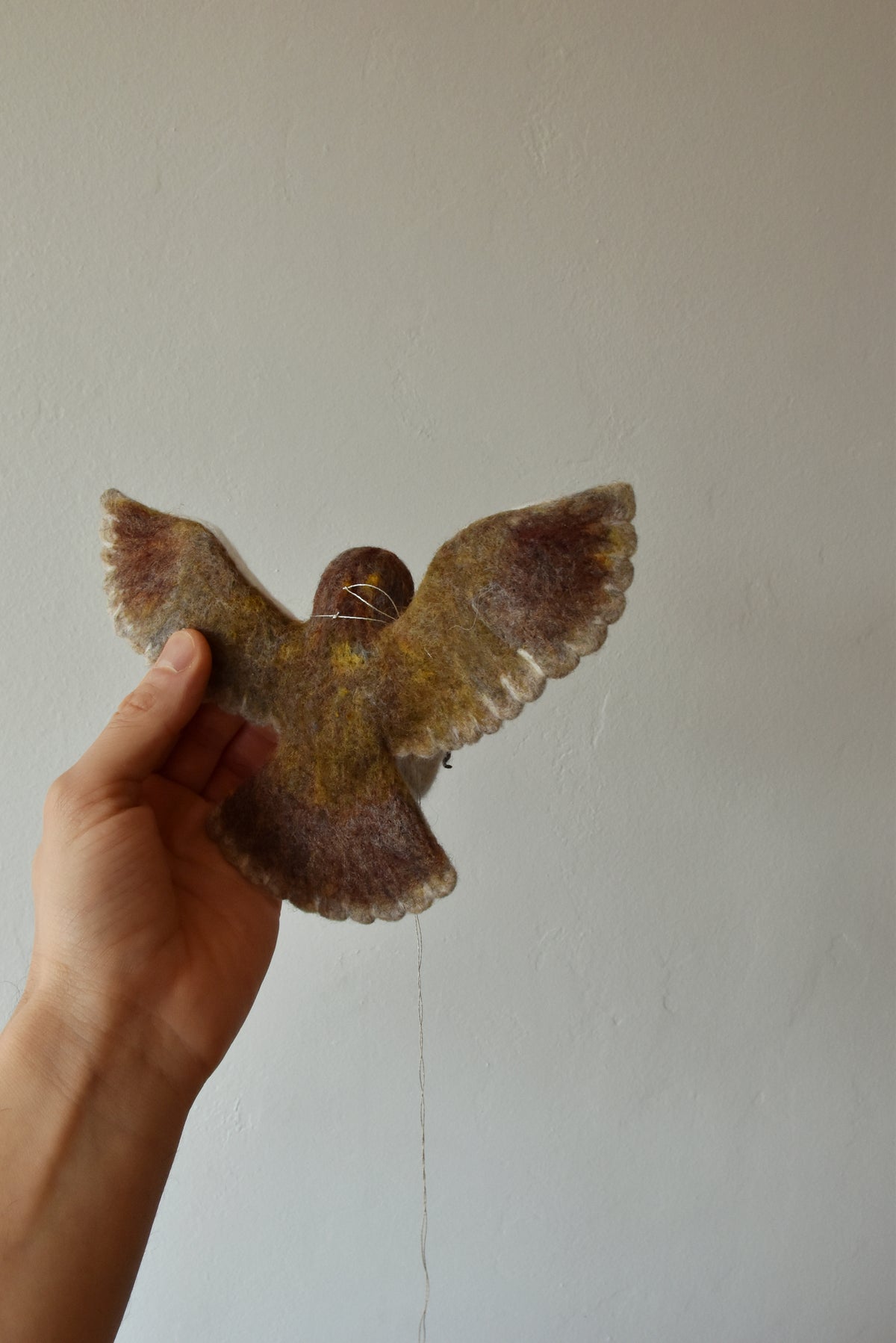 Needle Felted Little Flying Barn Owl