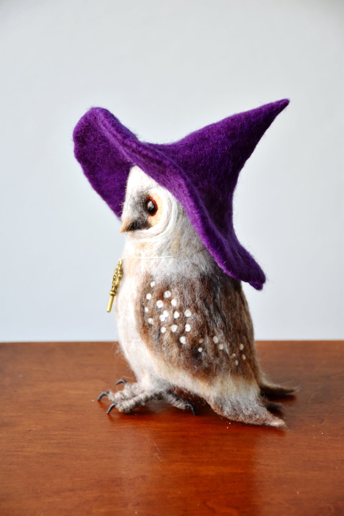 Needle Felted Little Witch Owl